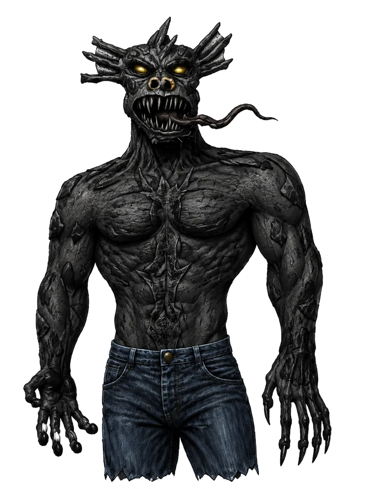 Demon character portrait