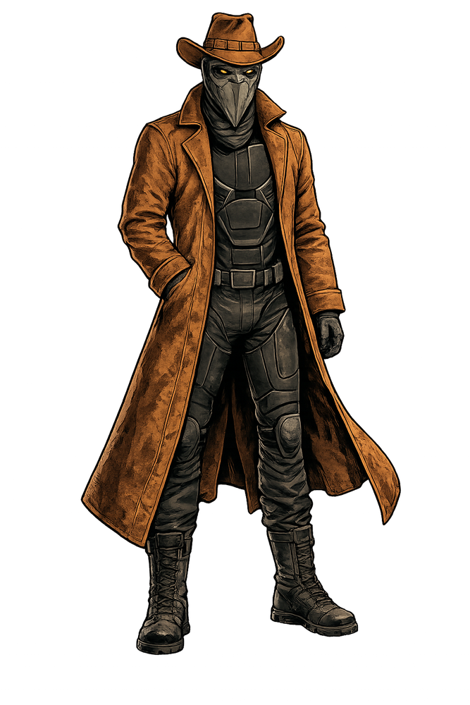 Gunslinger character portrait