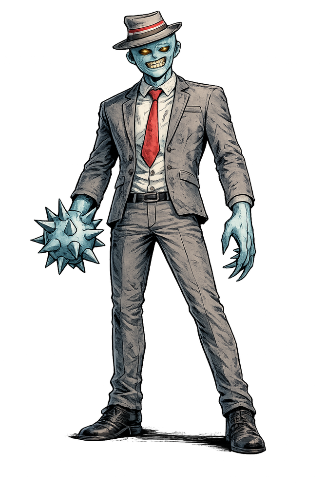 Morphing Man character portrait